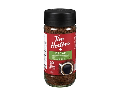 Tim Hortons Instant Coffee, Decaf - 100 G