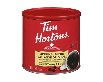 Tim Hortons 100 % Arabica Ground Coffee Fine Grind Coffee - 875.0 G