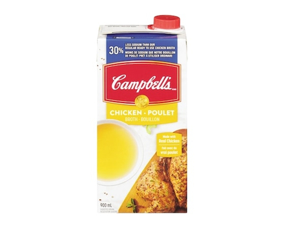 Campbell's 30% Less Sodium Chicken Broth - 900.0 ML