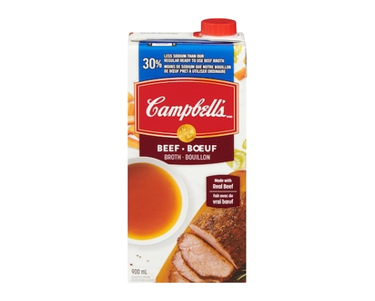 Campbell's 30% Less Sodium Beef Broth - 900.0 ML