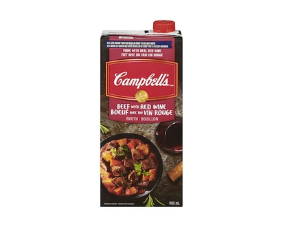Campbell's 30% Less Sodium Beef Broth with Red Wine - 900.0 ML