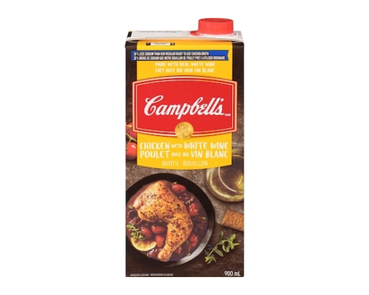 Campbell's Chicken Broth with White Wine - 900.0 ML