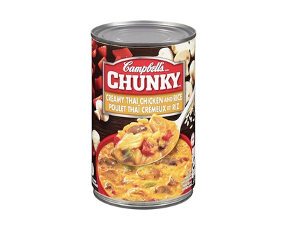 Campbells Chunky soupe prête à servir poulet thaï crémeux et riz - 515 ML