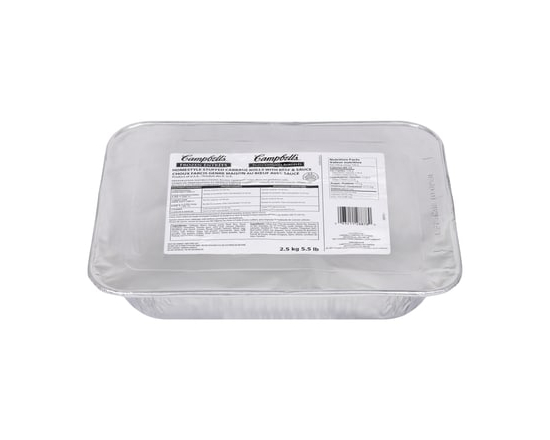 Frozen Entrées Homestyle Stuffed Cabbage Rolls With Beef & Sauce - 2.5 KG