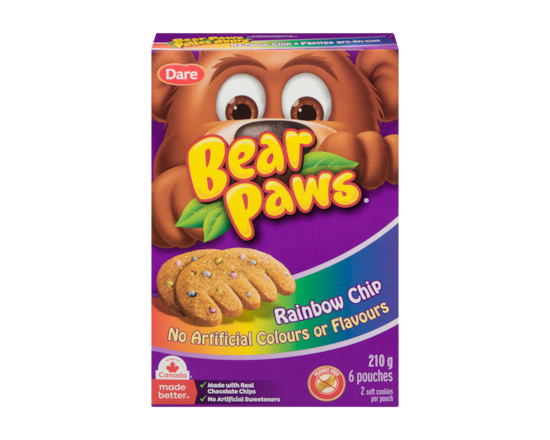 Bear Paws Rainbow Chip Cookies - 210.0 G