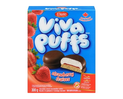 Dare Viva Puffs Strawberry Cookies - 300.0 G