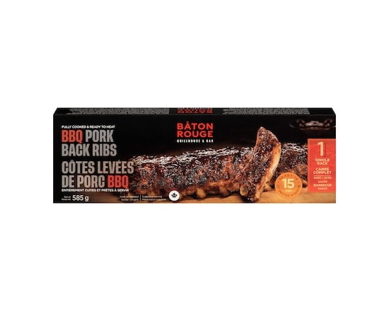 Bâton Rouge Côtes de dos de porc BBQ - 585.0 G