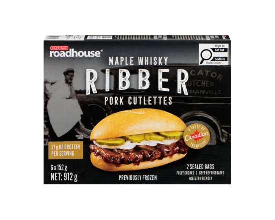 Pork Cutlettes, Maple Whisky Ribber, 6 Count - 912.0 G