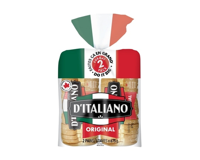 D’Italiano Pain blanc, paquet de 2 - 675.0 G