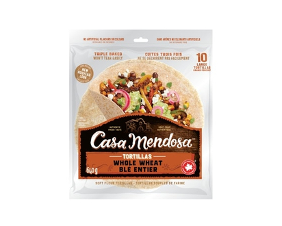 Casa Mendosa Whole Wheat Large Tortillas - 640.0 G