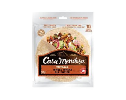 Casa Mendosa Whole Wheat Medium Tortillas - 340.0 G