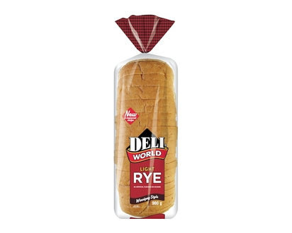 Deli World Light Rye Bread - 900.0 G