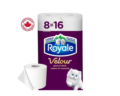 Royale Velour Toilet Paper, 8 Equal 16 Rolls, 142 Bathroom Tissues per roll - 8.0 EA