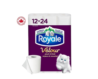 Royale Velour Toilet Paper, 12 Equal 24 Rolls, 142 Bathroom Tissues per roll - 12.0 EA