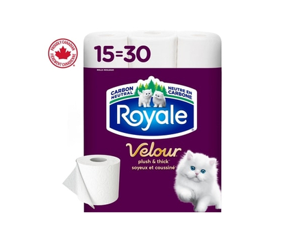Royale Velour Toilet Paper, 15 Equal 30 Rolls, 142 Bathroom Tissues per roll - 15.0 EA