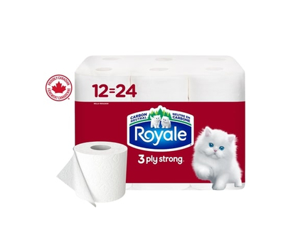 Royale Rolls Of Bathroom Tissue 3 Ply - 12 EA