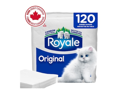 Royale Original 1 Ply Paper Napkins, 120 Napkins per Pack - 120.0 EA