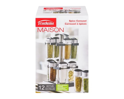 Trudeau Maison 12 Jar Square Spice Carousel - 1.0 EA