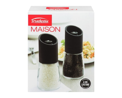 Trudeau 6 Inch OSLO PEPPER MILL & SALT MILL - 1.0 EA