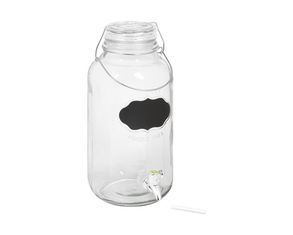 Trudeau Glass Beverage Dispenser With Chalkboard 6 L - 1.0 EA