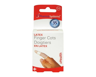PharmaSystems uHealth Latex Finger Cots - 24.0 EA
