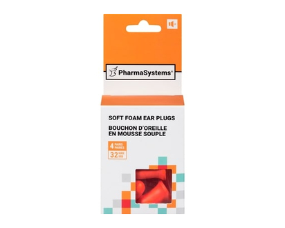 PharmaSystems uHear Soft Foam Ear Plugs - 8.0 EA