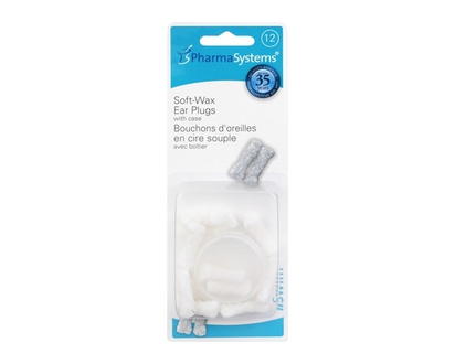 PharmaSystems uSwim Soft Wax Ear Plugs - 12.0 EA