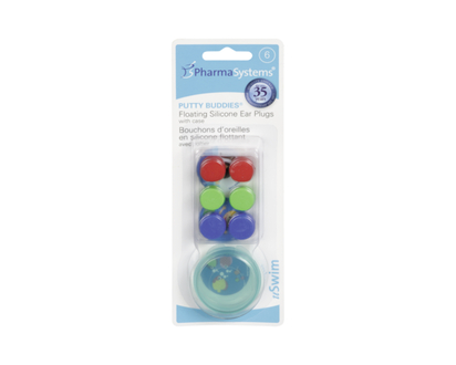 PharmaSystems uSwim Putty Buddies Floating Silicone Ear Plugs - 6.0 EA