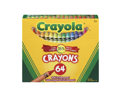 Crayola Crayons, 64 Count - 1.0 EA