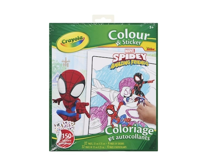 Crayola Colour & Sticker Marvel Spidey & Amazing Friends - 1.0 EA