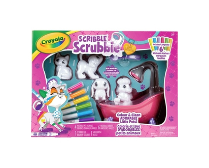 Crayola Ensemble de jeu Scribble Scrubbie Pets Scrub Tub de Crayola - 1.0 EA