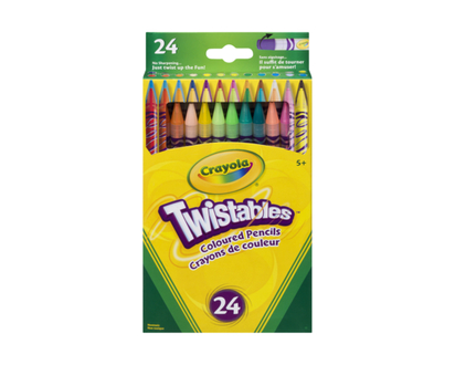 Crayola 24 crayons de couleur effaçables Twistables - 1.0 EA