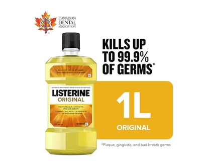 Listerine Original Antiseptic Mouthwash - 1.0 L