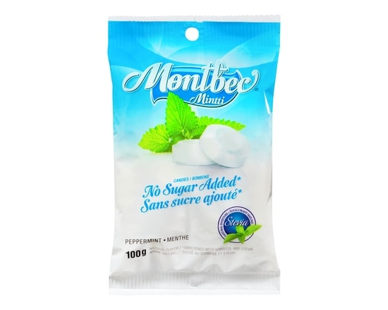 Menthes, menthe poivrée, sans sucre ajouté - 100.0 G