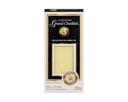 Agropur Signature Agropur Grand Cheddar 3 Years-Old Cheese - 200.0 G