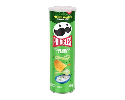 Pringles Croustilles saveur de crème sure et oignon - 156 G