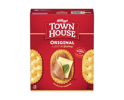 Keebler Town House Oven Baked Crackers Light and Buttery Flavour Original - 391.0 G