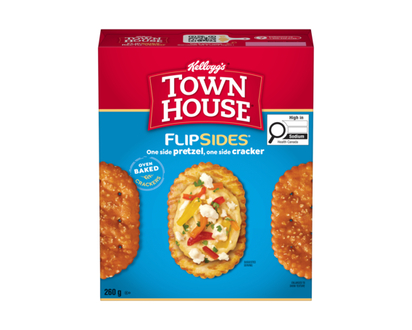 Keebler Town House Pretzel FlipSides Oven Baked Crackers Original - 260.0 G