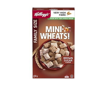 Kelloggs Mini Wheats Brown Sugar Flavour Family Size Cereal - 650.0 G