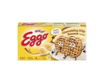 Kelloggs Eggo Waffles Chocolatey Chip Banana Flavour - 280.0 G