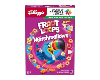 Kellogg’s Froot Loops Céréales Fruit Loops avec marshmallows - 315.0 G