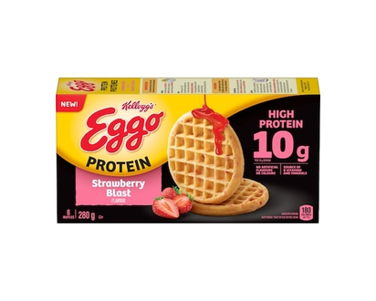 Kellogg’s Eggo Protéines gaufres saveur explosion de fraises - 280.0 G
