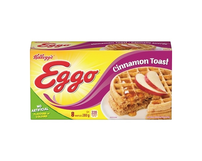 Kellogg’s Gaufres Eggo à la cannelle sucrée, 8 gaufres - 280.0 G