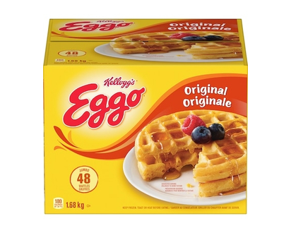 Kellogg’s Gaufres Eggo Originale, 48 gaufres - 1.68 KG