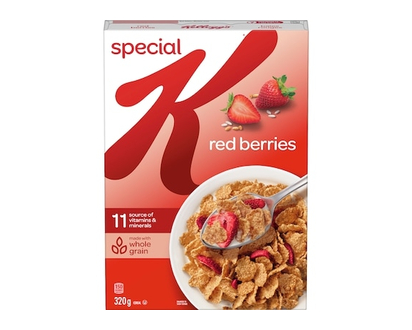 Kelloggs Céréales Special K Baies rouges - 320 G