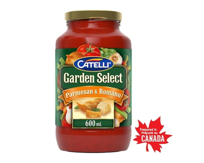 Catelli Garden Select Parmesan & Romano Flavoured Pasta Sauce - 600.0 ML