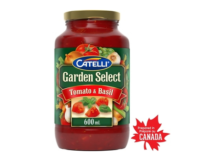 Catelli Garden Select Tomato & Basil Pasta Sauce - 600.0 ML