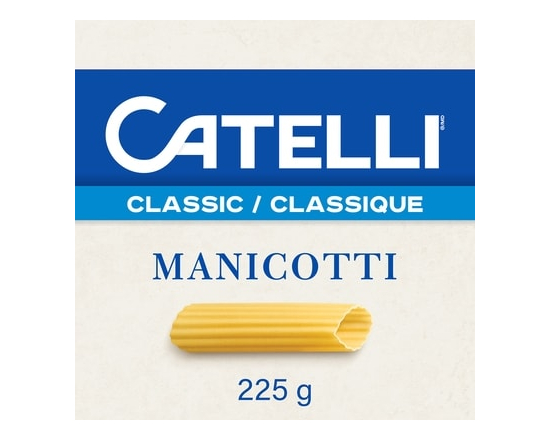 Catelli Pâtes Classiques, Manicotti - 225.0 G