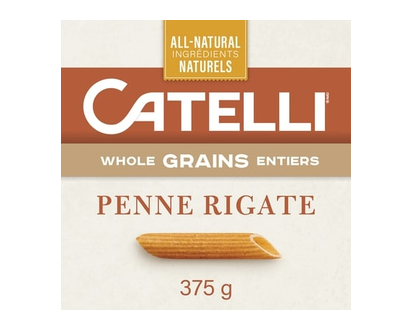 Catelli Whole Grains, Penne Rigate Pasta - 375 G