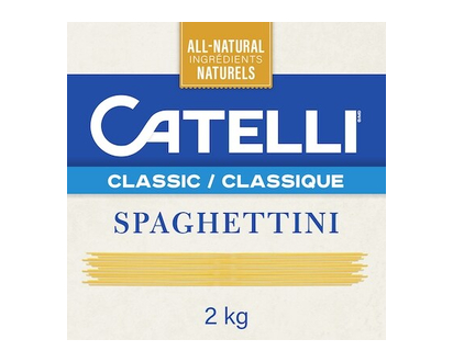 Catelli Classic, Spaghettini Pasta - 2.0 KG
